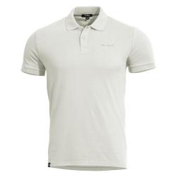 Polo Pentagon Moth en piqu&eacute; de coton 180 g/m&sup2; col c&ocirc;tel&eacute; - Blanc / XL