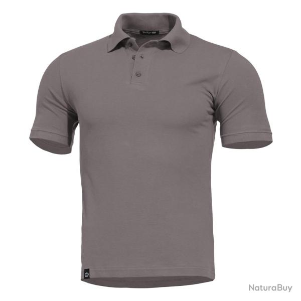 Polo Pentagon Sierra en piqu� de coton 180 g/m� � s�chage - Gris loup / L