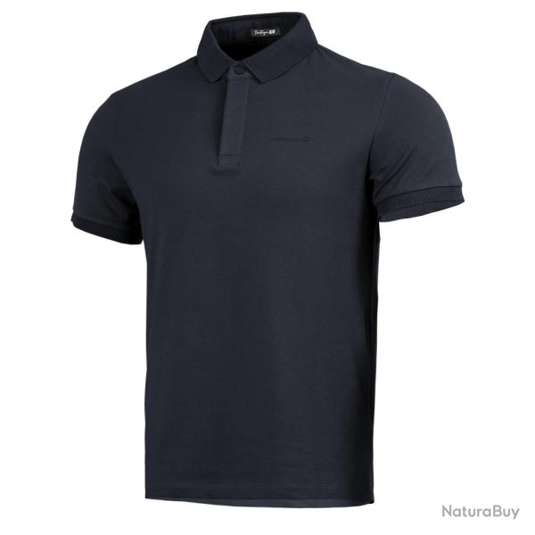 Polo Pentagon Valor en piqu� de coton �lasthanne 210 g/m� - Bleu nuit / XL