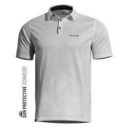 Polo Pentagon Vanquish en polyester 180 g/m&sup2; perfor&eacute; laser - Blanc / XL
