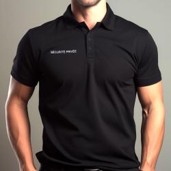 Polo S&eacute;curit&eacute; priv&eacute;e Patrol Equipement coton piqu&eacute; 170 g/m&sup2; - Noir / XL