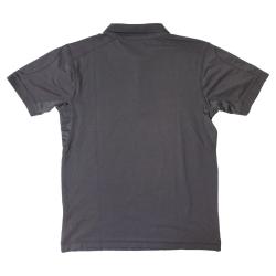 Polo tactique col &agrave; glissi&egrave;re coton polyester &eacute;lasthanne - Gris / XL