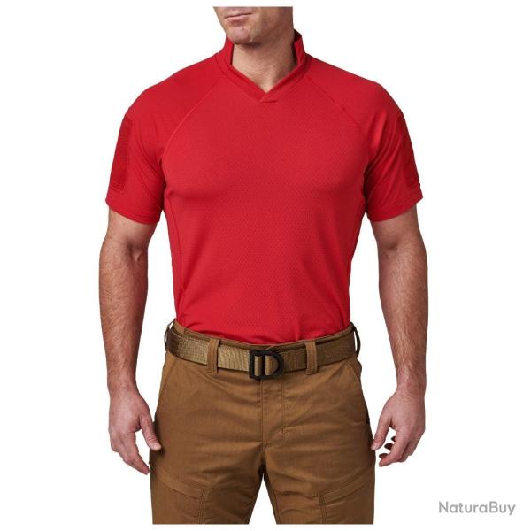 Polo V.XI Sigurd 5.11 Tactical manches courtes technologie - Range Red / S