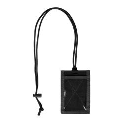 Porte-badge Ares en nylon 1000D &agrave; trois compartiments - Noir