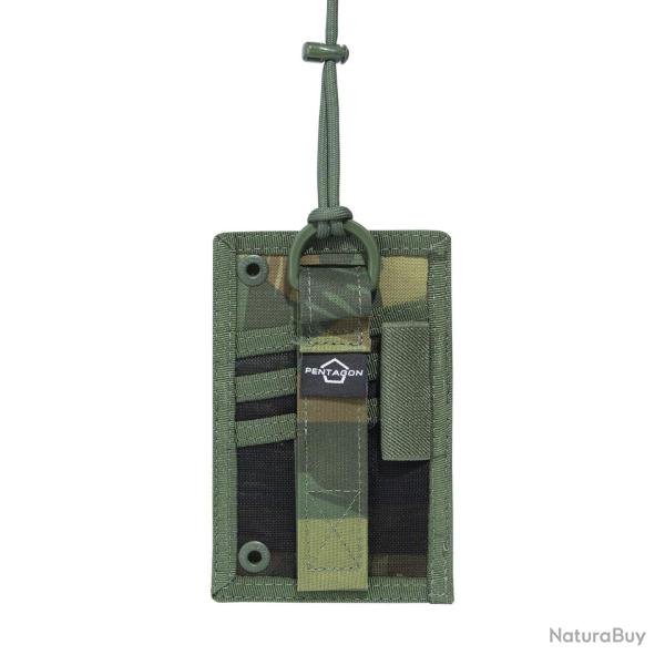 Porte-carte Pentagon en nylon 500D deux panneaux amovibles - Camo grec