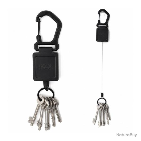 Porte-cl�s r�tractable en alliage de zinc cordon 80 cm rupture - Autre