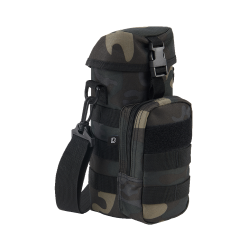 Porte-gourde Brandit MOLLE II &agrave; glissi&egrave;re poche frontale filet - Dark Camo