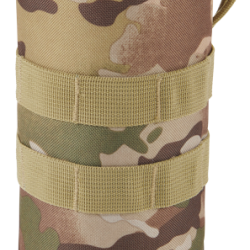 Porte-gourde Brandit MOLLE polyester 600D collerette &eacute;lastique - Tactical Camo