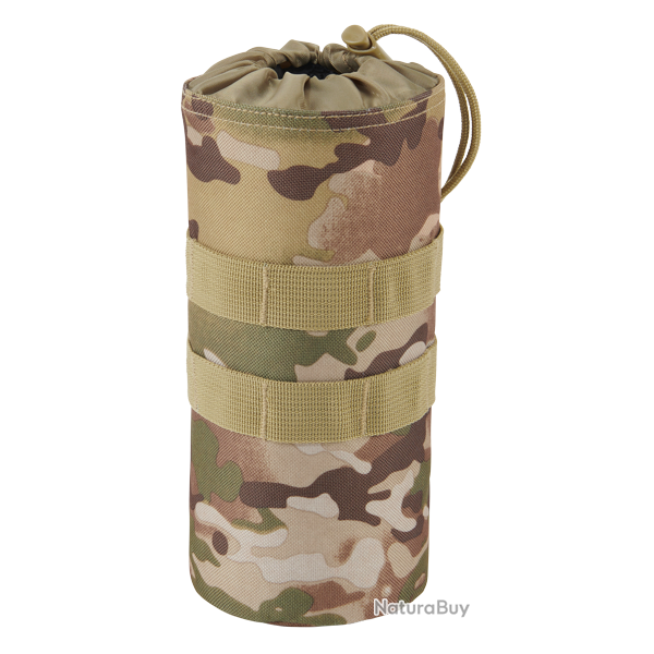 Porte-gourde Brandit MOLLE polyester 600D collerette �lastique - Tactical Camo