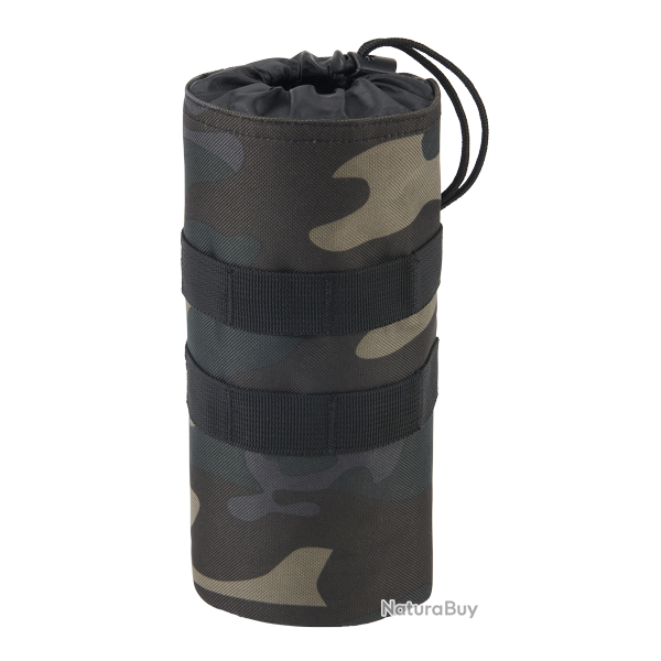 Porte-gourde Brandit MOLLE polyester 600D collerette �lastique - Dark Camo
