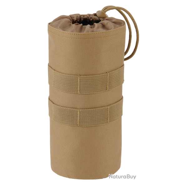 Porte-gourde Brandit MOLLE polyester 600D collerette �lastique - Camel