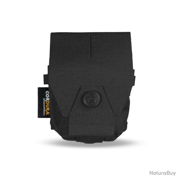 Porte-grenade Pentagon Amina en Cordura 500D 7,3 x 11 cm rabat - Noir