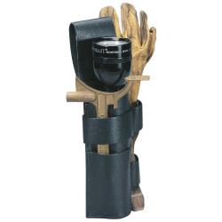 Porte-lampe en cuir &eacute;pais pour lampe gant et tricoise - Autre