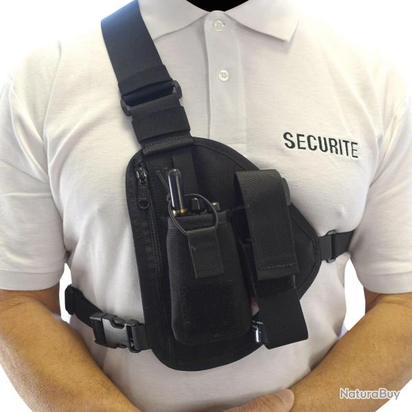 Porte-radio nylon Cordura compatible Acropol port poitrine - Autre