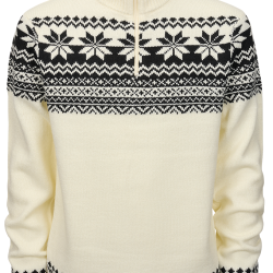 Pull Brandit Norwegian Troyer maille polyacrylique col doubl&eacute; - Blanc / 5XL