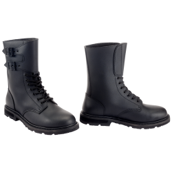 Rangers Brandit French Combat cuir 7 oeillets gu&ecirc;tre cousue - Noir / 38 EU / 4 US