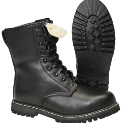 Rangers Brandit Para Boots doublure hiver cuir 9 oeillets - Noir / 40 EU