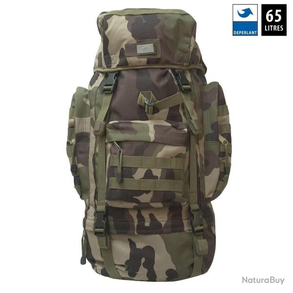 Sac � dos 65 litres en polyester Rip-Stop enduit PVC - Camouflage