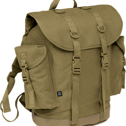 Sac &agrave; dos Brandit BW Hunting 40 L toile de coton fond enduit - Vert olive