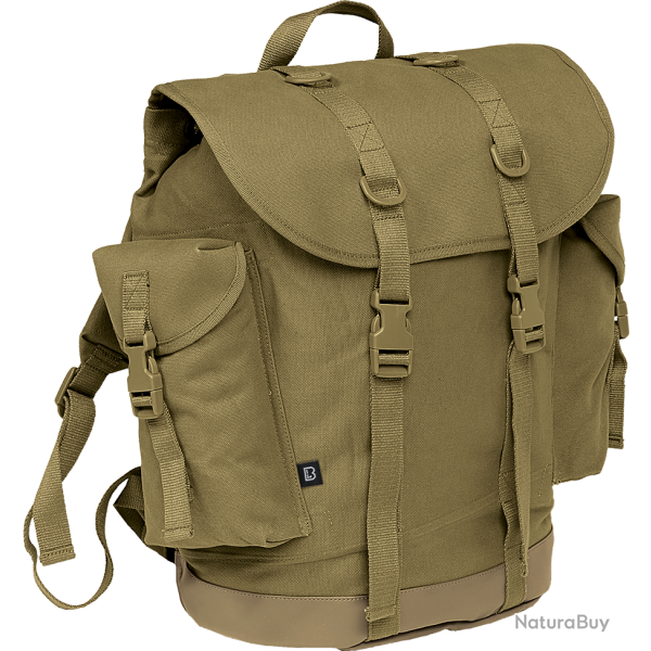 Sac � dos Brandit BW Hunting 40 L toile de coton fond enduit - Vert olive