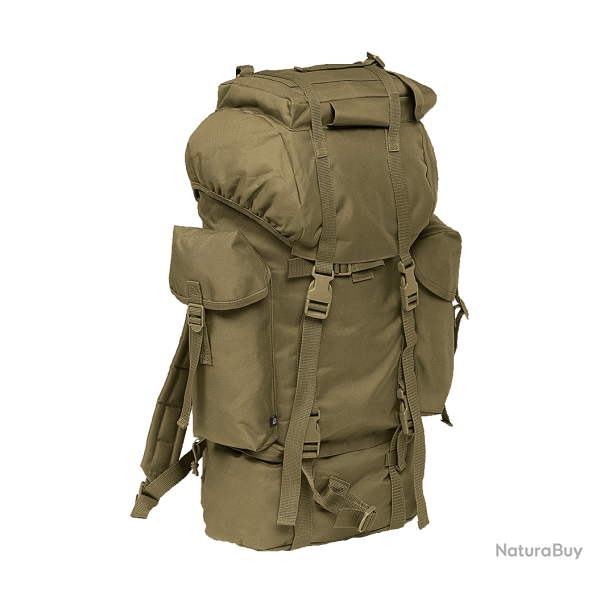 Sac � dos Brandit Combat 65 L polyester 600D compartiment bas - Vert olive