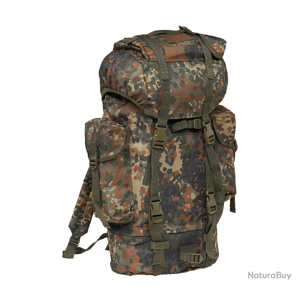 Sac � dos Brandit Combat 65 L polyester 600D compartiment bas - Flecktarn