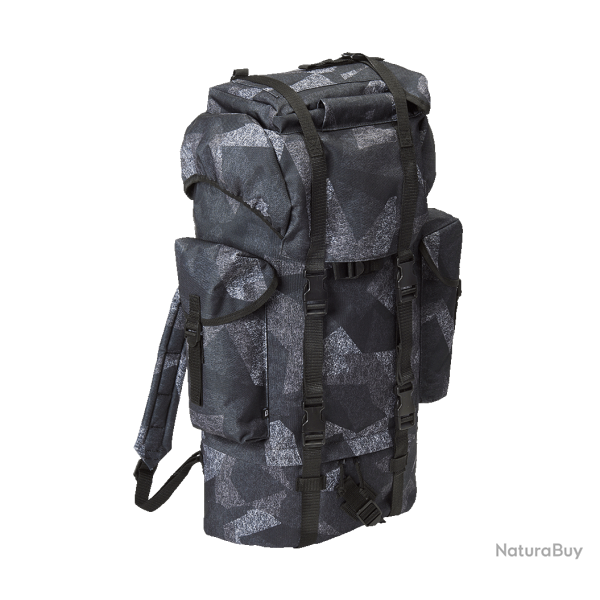 Sac � dos Brandit Combat 65 L polyester 600D compartiment bas - Night Digital Camo