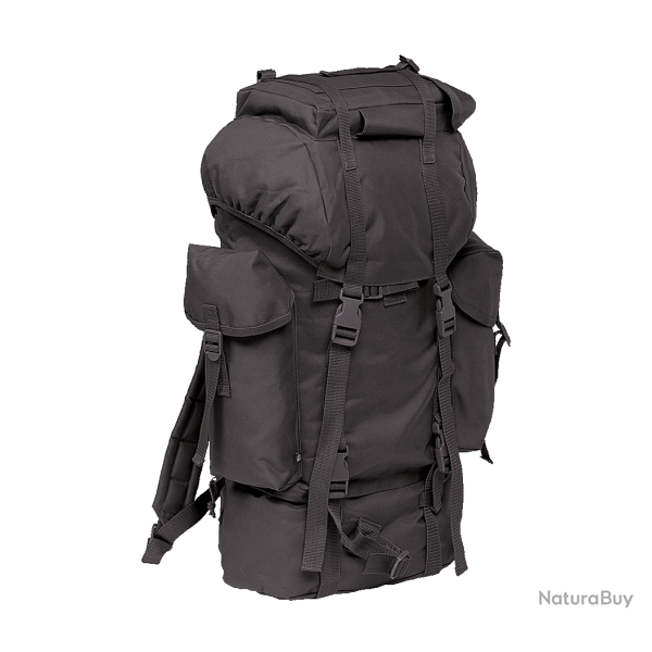 Sac � dos Brandit Combat 65 L polyester 600D compartiment bas - Noir