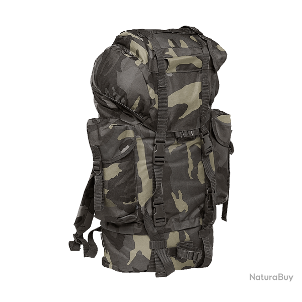 Sac � dos Brandit Combat 65 L polyester 600D compartiment bas - Dark Camo