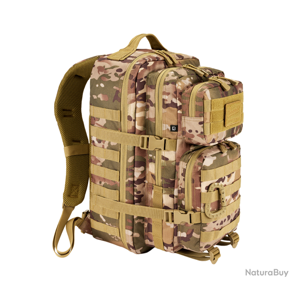 Sac � dos Brandit US Assault Pack Large 40 L MOLLE sangles - Tactical Camo