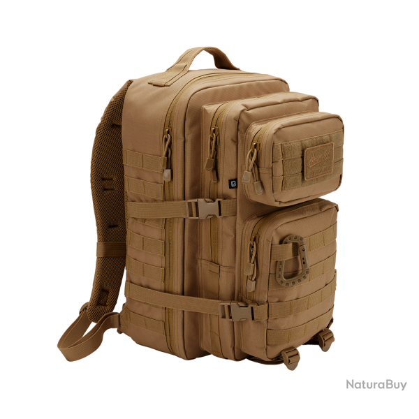 Sac � dos Brandit US Assault Pack Large 40 L MOLLE sangles - Camel