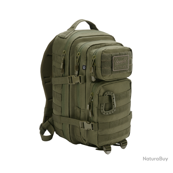 Sac � dos Brandit US Assault Pack Medium 25 L MOLLE poche - Vert olive