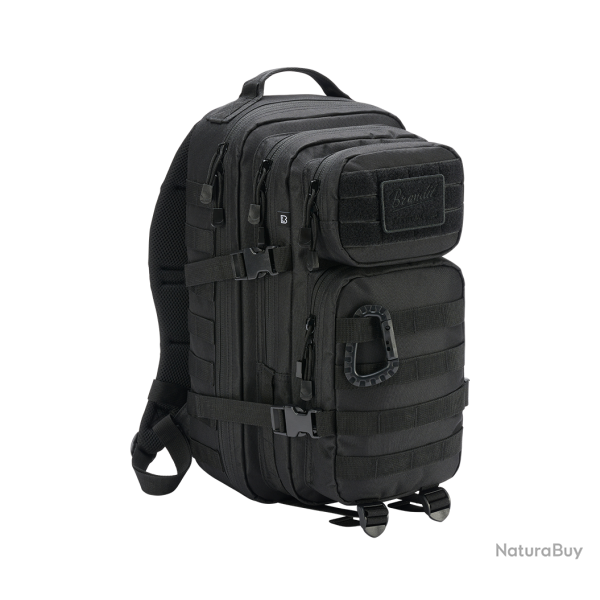 Sac � dos Brandit US Assault Pack Medium 25 L MOLLE poche - Noir