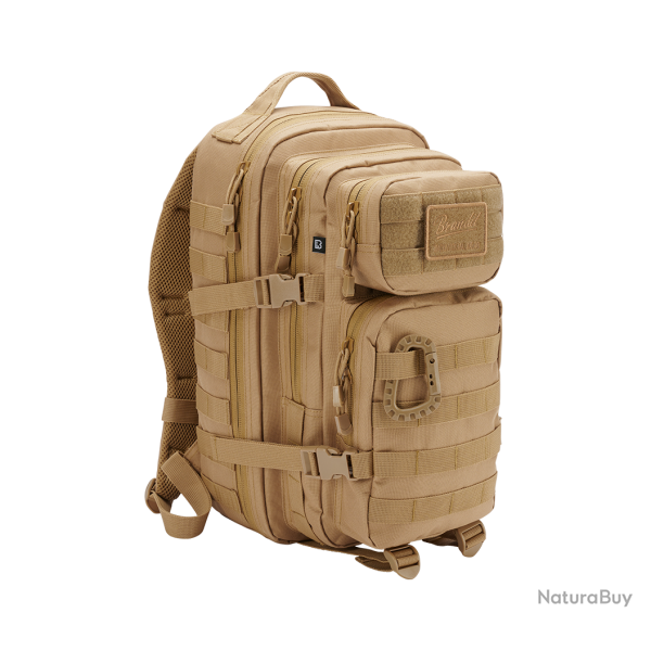 Sac � dos Brandit US Assault Pack Medium 25 L MOLLE poche - Camel