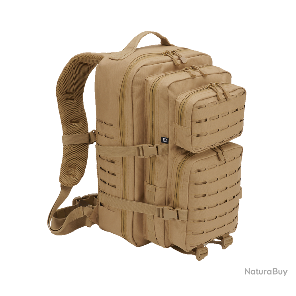 Sac � dos Brandit US Cooper Lasercut Large 40 L fixations - Camel