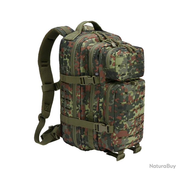 Sac � dos Brandit US Cooper Lasercut Medium 25 L fixations - Flecktarn