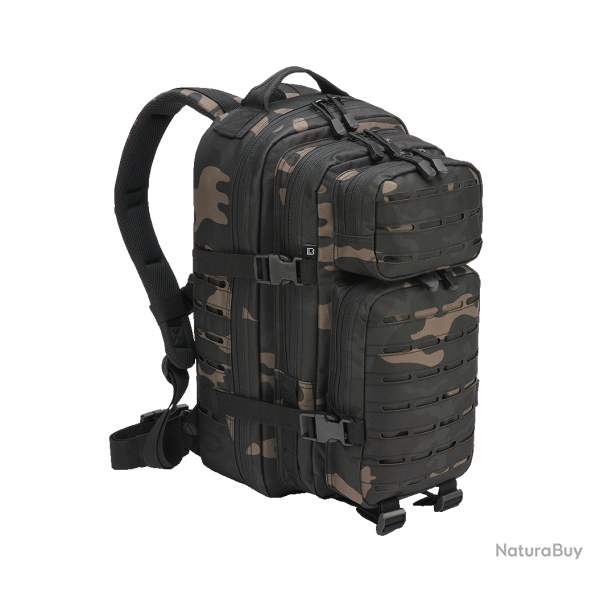 Sac � dos Brandit US Cooper Lasercut Medium 25 L fixations - Dark Camo