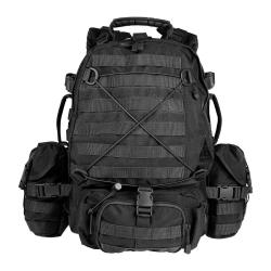 Sac &agrave; dos de combat Ares Cougar 45 L ceinture ventrale - Noir