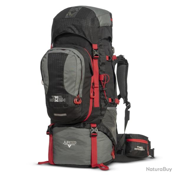 Sac � dos de randonn�e Tac Maven Jupiter 60+10 L avec sac - Gris cendr�
