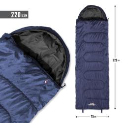 Sac de couchage Tac Maven Sentinel fibre creuse 220 g/m&sup2; - Bleu nuit