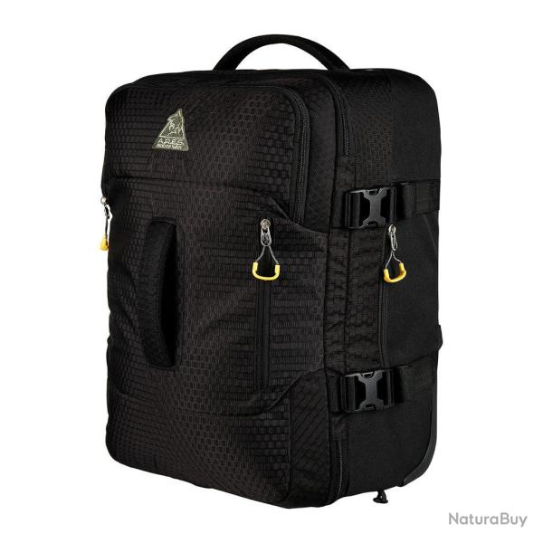 Sac de voyage � roulettes Ares Elite Case 48 L portage dorsal - Noir