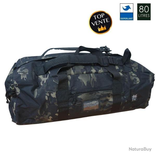 Sac de voyage OPEX Commando 80 litres en polyester d�perlant - Camo noir