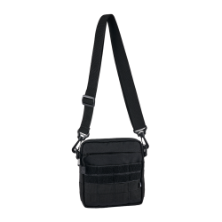 Sacoche Brandit City polyester 600D bandouli&egrave;re d&eacute;tachable - Noir