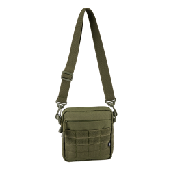 Sacoche Brandit City polyester 600D bandouli&egrave;re d&eacute;tachable - Vert olive