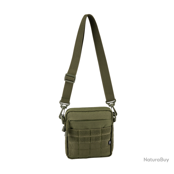 Sacoche Brandit City polyester 600D bandouli�re d�tachable - Vert olive