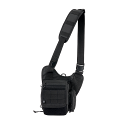 Sacoche Brandit Travel Side polyester 600D bandouli&egrave;re - Noir