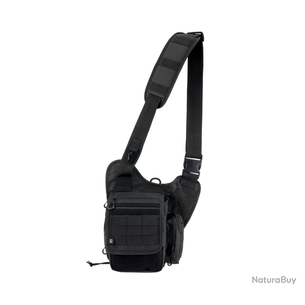 Sacoche Brandit Travel Side polyester 600D bandouli�re - Noir