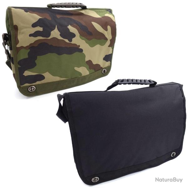 Sacoche porte-documents polyester 600D 42 x 32 x 11 cm - Noir