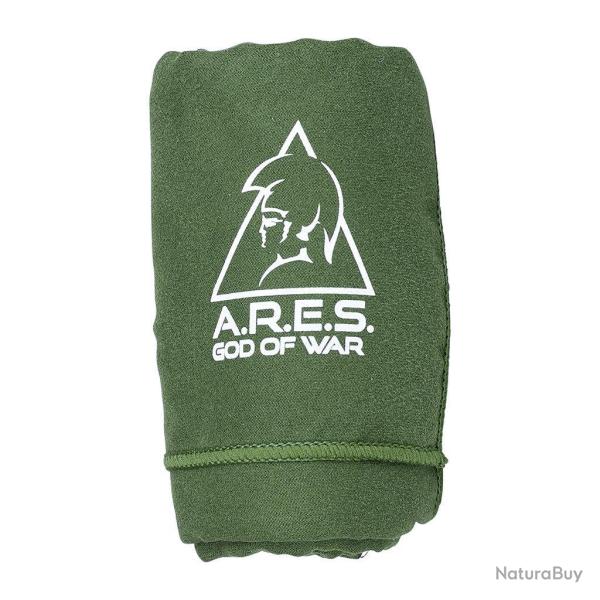 Serviette en microfibre Ares � s�chage rapide, formats - Vert arm�e / 130X80CM