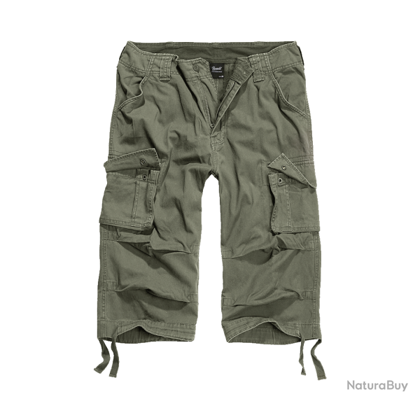 Short 3/4 Brandit Urban Legend en coton doubl� avec cordon - Vert olive / 7XL